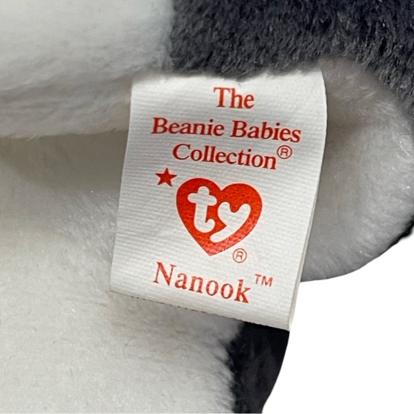 1996, Ty Beanie Baby Nanook the Husky Retired. RARE with Tag Errors Style #4104 - Picture 10 of 10